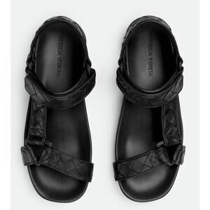 Bottega Veneta Trip Intrecciato Leather Sandals 11 US (44 Euro) 775305 NIB $1100